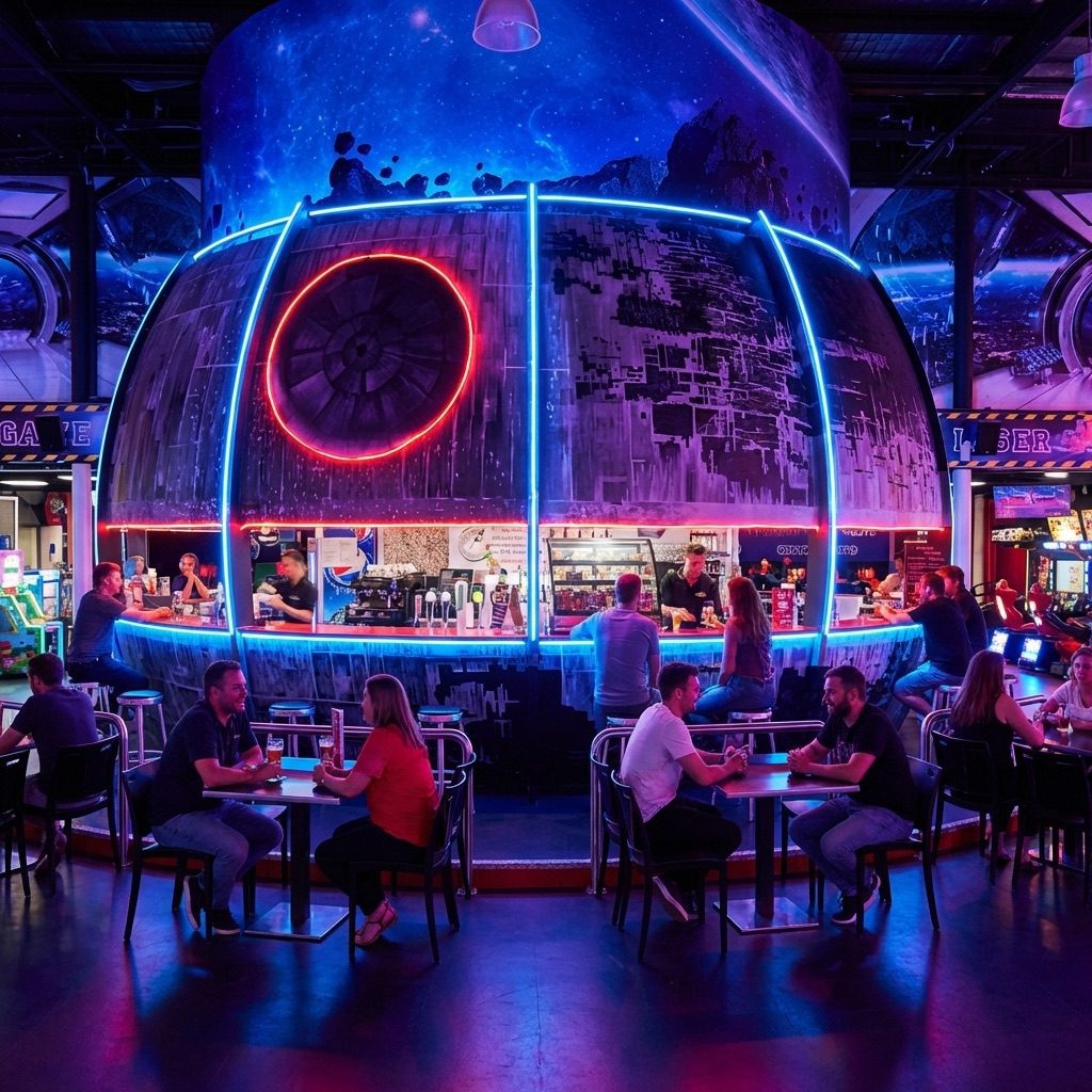 Bar snack space bowling nimes